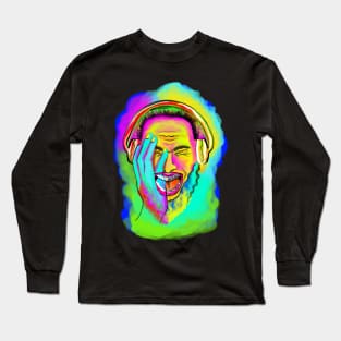 fluorescent music man Long Sleeve T-Shirt